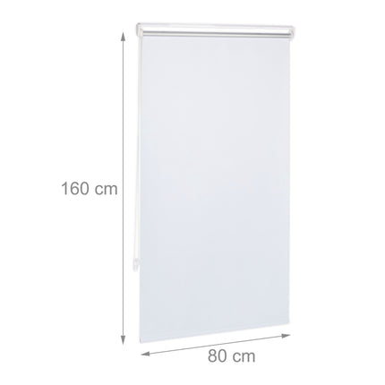 White thermal roller blind 160 cm long