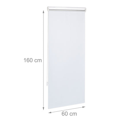 White thermal roller blind 160 cm long