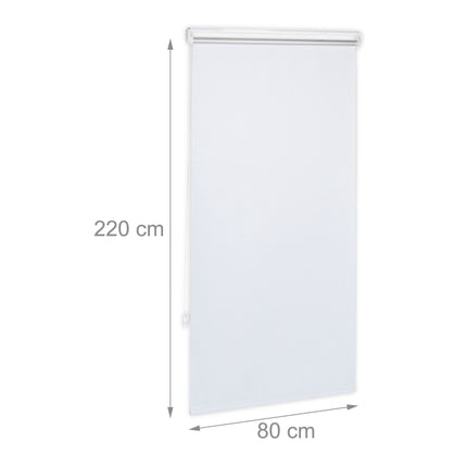 White thermal roller blind 220 cm long