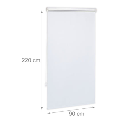 White thermal roller blind 220 cm long