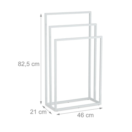 White towel rail 3 rails