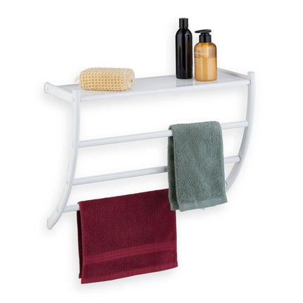 White towel rail for the wall