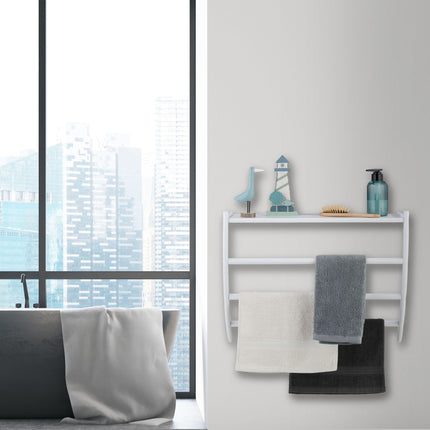 White towel rail for the wall