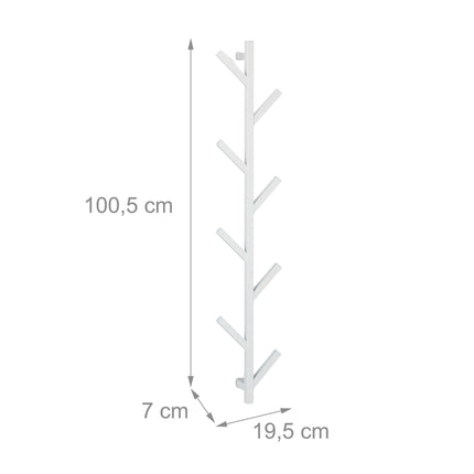 White tree-shaped coat hanger