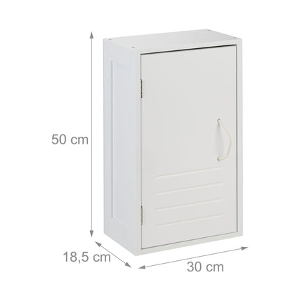 White wall cabinet bathroom