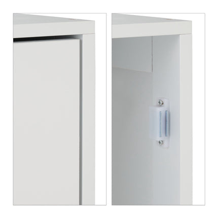 White wall cabinet bathroom
