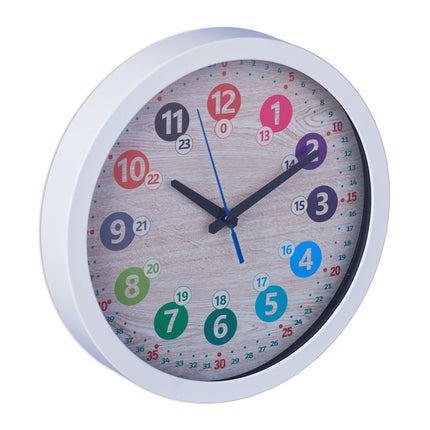 White wall clock for children