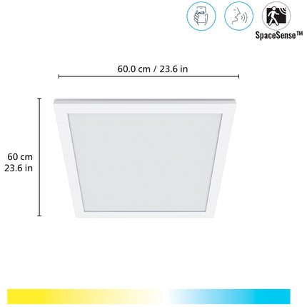 WiFi Panel Square 60x60 cm 36W 3400lm Warm-cool white