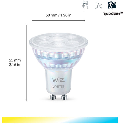 WiFi Smart LED GU10 50W 345lm Warm-cool white 2-pack