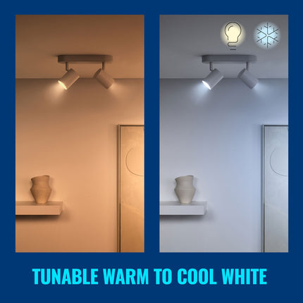 WiFi Smart LED GU10 50W 345lm Warm-cool white 2-pack