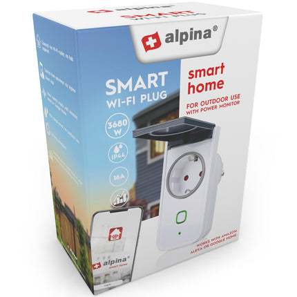 WiFi Smart Plug Outdoor 3680W + Energy measurement