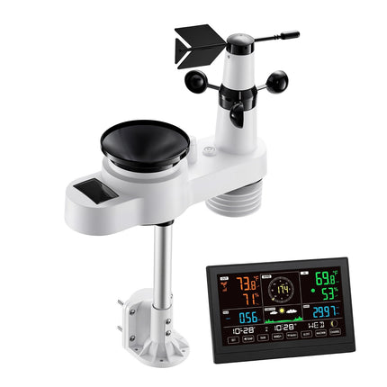 Wi-Fi Weather Station 5-in-1, 7.5-Inch Display, Solar Sensor