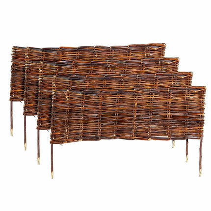Wicker Garden Border – Willow Flower Bed Edging
