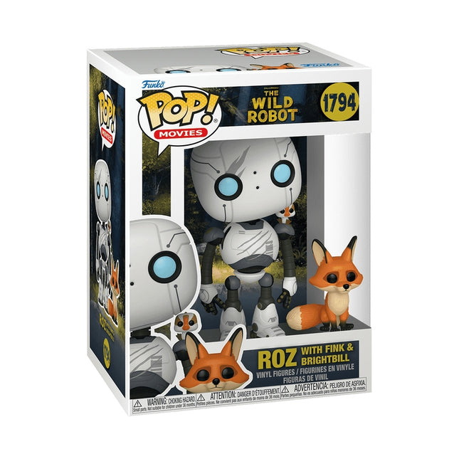 Wild Robot Funko Pop! Vinyl Figure - Roz with Brightbill & Fink