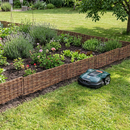 Willow Garden Border Fence, Flexible Bed Edging With Pegs