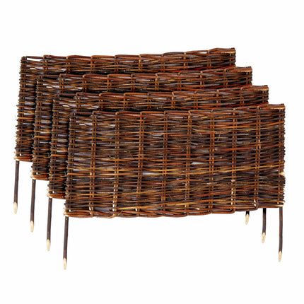 Willow Garden Border, Flexible Wicker Bed Edging