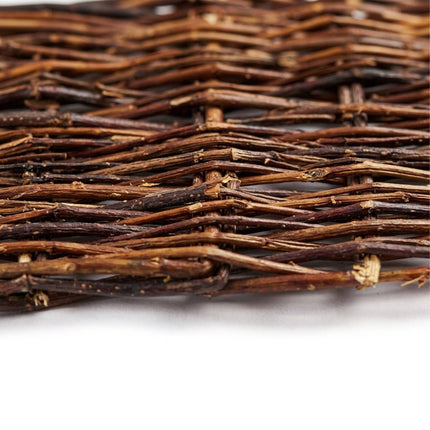 Willow Garden Border – Flexible Wicker Edging, With Pegs