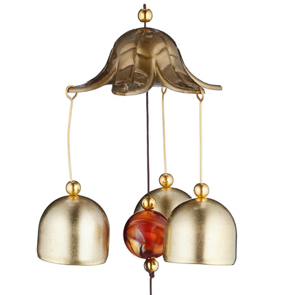 Wind Chimes Set of 2, Metal with Elephant Figurine