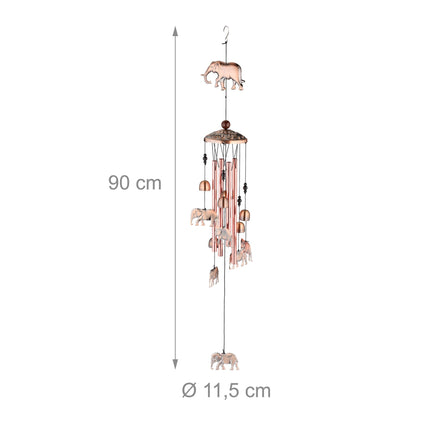 Wind chimes with bells &amp; elephants