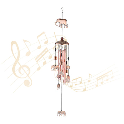 Wind chimes with bells &amp; elephants