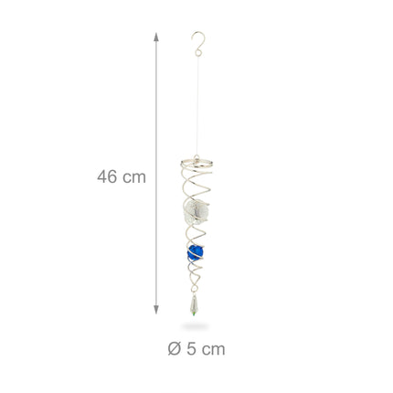 Wind chimes with glass beads