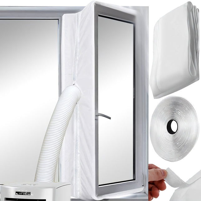 Window seal for portable air conditioner