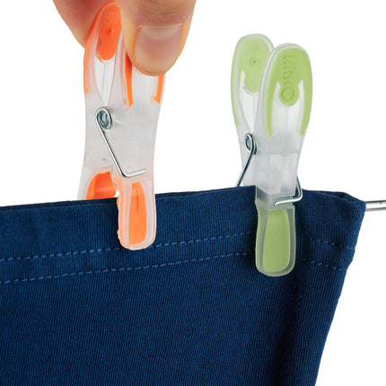 Windproof Clothes Pegs, Soft-Grip, 75 Pack