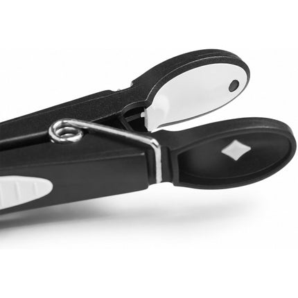 Windproof Soft-Grip Clothes Pegs, 50-Pack, Black/White