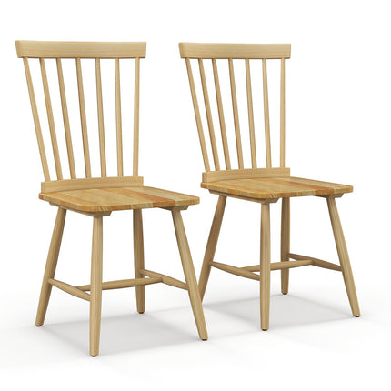 Windsor Dining Chairs, Set of 2, High Spindle Back