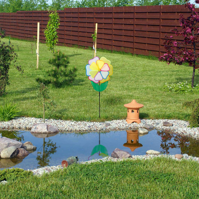 Wind spinner flower multicolored