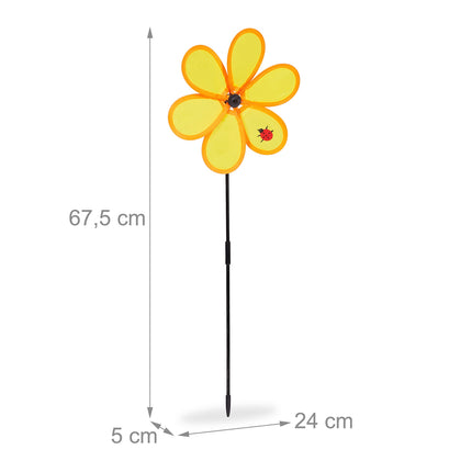Wind spinner flower outdoors