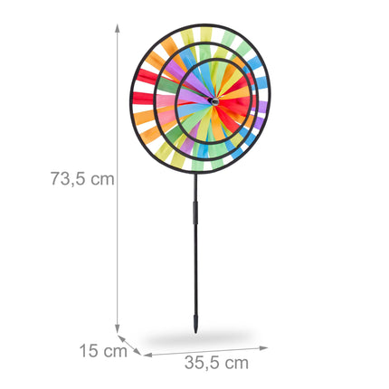 Wind-spinning rainbow