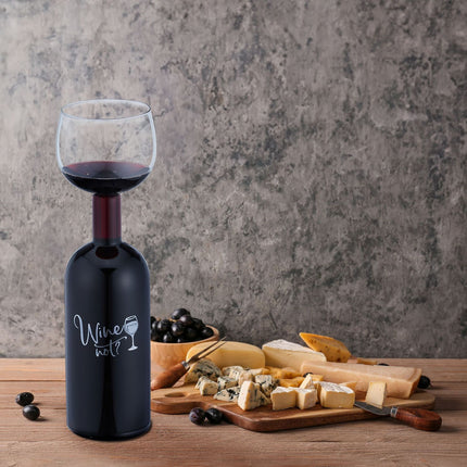 Wine Bottle Glass 750ml – Fun Gift for Wine Lovers