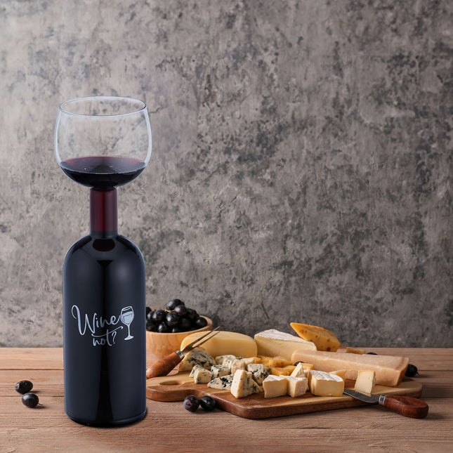 Wine Bottle Glass 750ml – Fun Gift for Wine Lovers