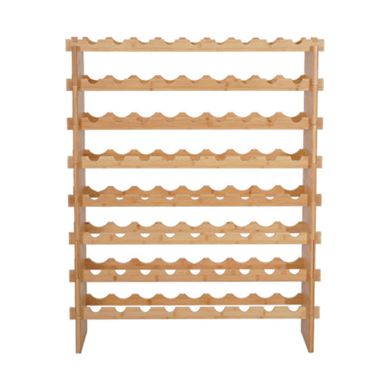 Wine Rack, 72-Bottle 8-Tier Stackable Freestanding Wood