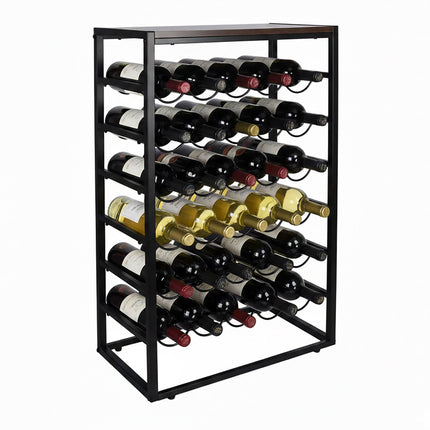 Wine Rack, Industrial Style, Holds 30 Bottles