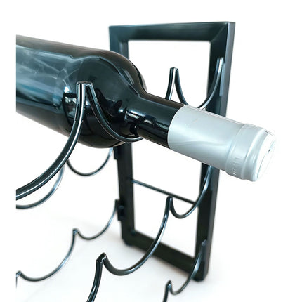 Wine Rack for 9 Bottles – Metal, Slim Design