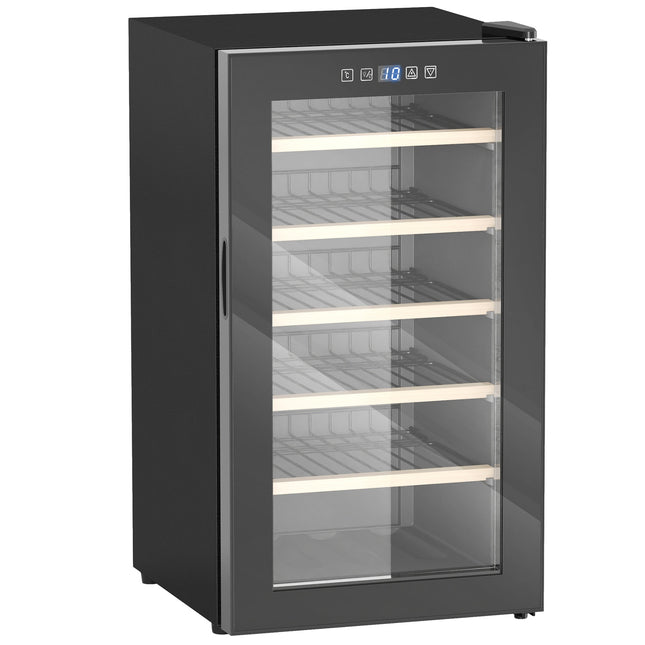 Wine fridge 41 bottles, LED light, touch screen