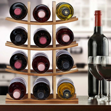 Wine rack for 12 bottles