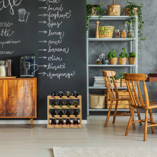 Wine rack for 16 bottles