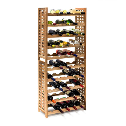 Wine rack in walnut for 25 bottles