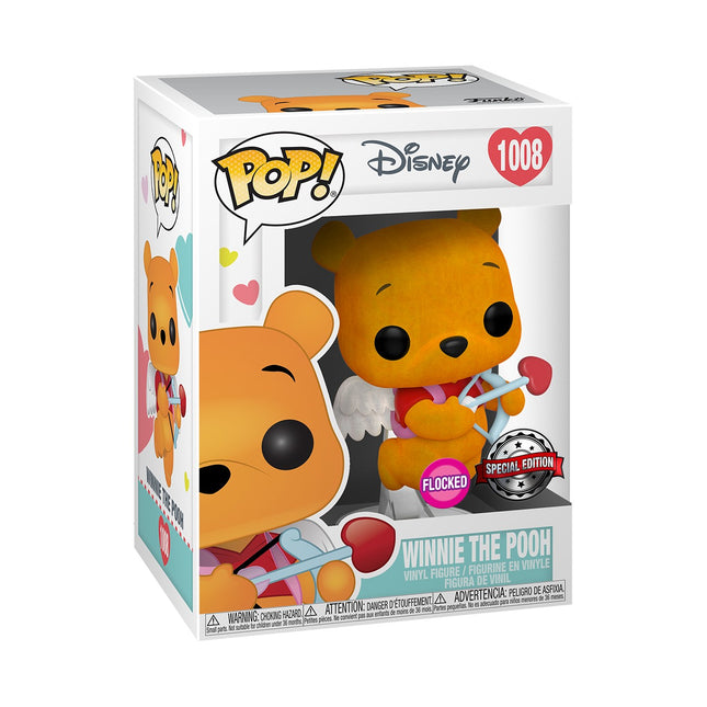 Winnie the Pooh Flocked Funko Pop! Vinyl Figure - Valentine's Edition