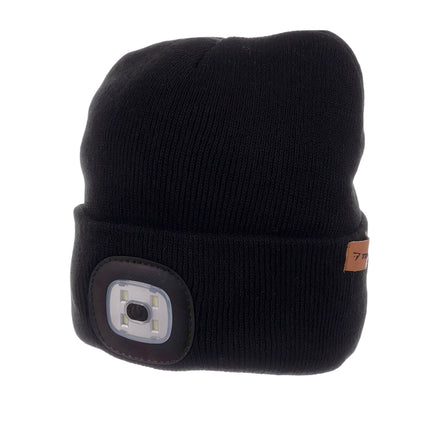 Winter hat with flashlight - black Trizand 22663