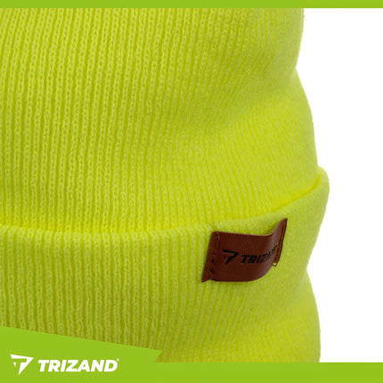 Winter hat with flashlight - yellow Trizand 22664