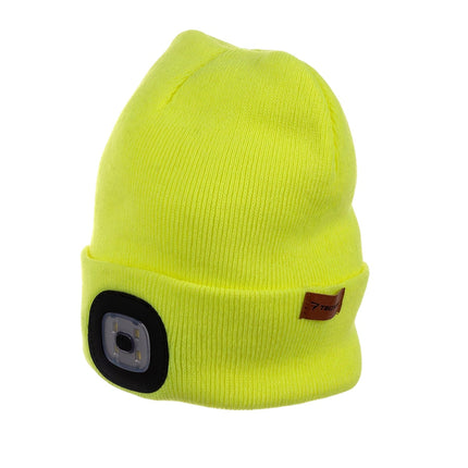 Winter hat with flashlight - yellow Trizand 22664