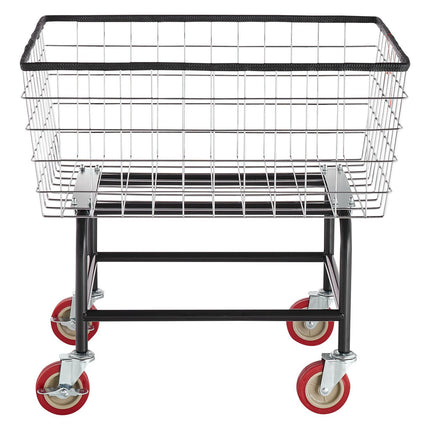 Wire Laundry Cart, 2.8 Bushel, Steel, 4 In Casters