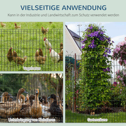 Gaas Hondenhek Gevogeltehek Gevogeltenet Kippenhek Hoedenhek Draadgaas Tuinhek Volièredraad Draadhek Rol Donkergroen 10 X 1,22 M