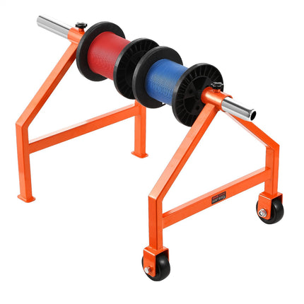 Wire Spool Rack With Wheels, 220 lb, Up To 30 In Spool