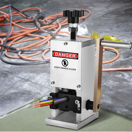 Wire Stripping Machine, Manual Hand Crank, 1.5–25mm