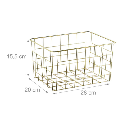 Wire baskets - set of 3